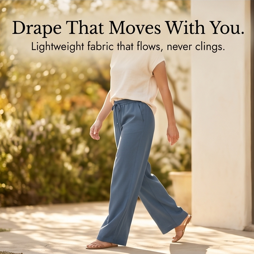 Breezy Wide-Leg Pants with Pockets