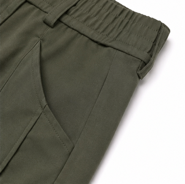 Wide-Leg Trousers With Front Seam Detail For Women