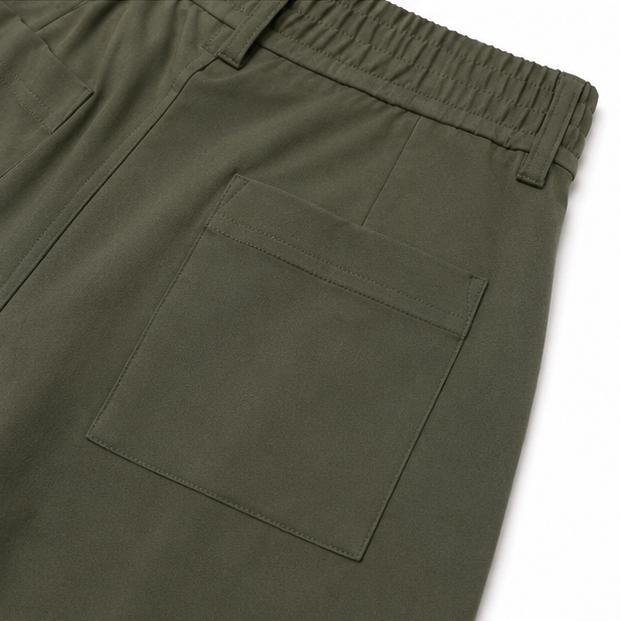 Wide-Leg Trousers With Front Seam Detail For Women