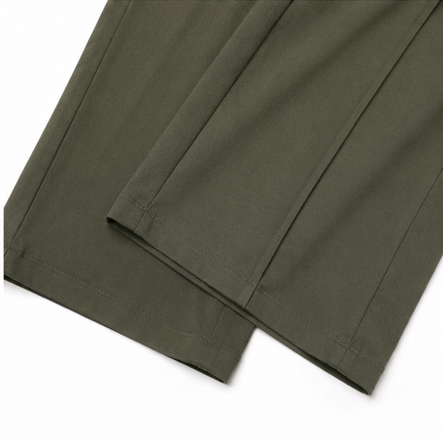 Wide-Leg Trousers With Front Seam Detail For Women
