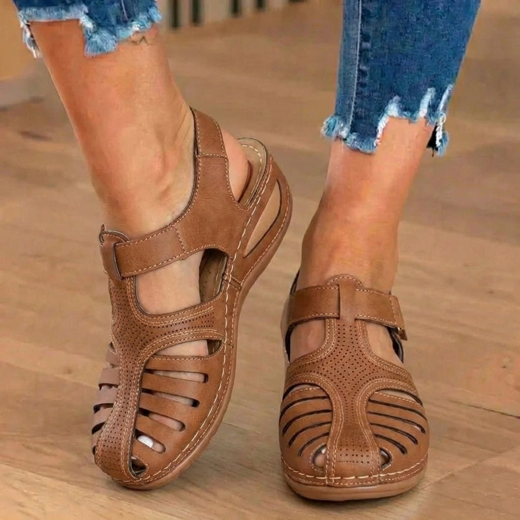 Atmungsaktive Damen-Walking-Sandalen mit rutschfester Sohle
