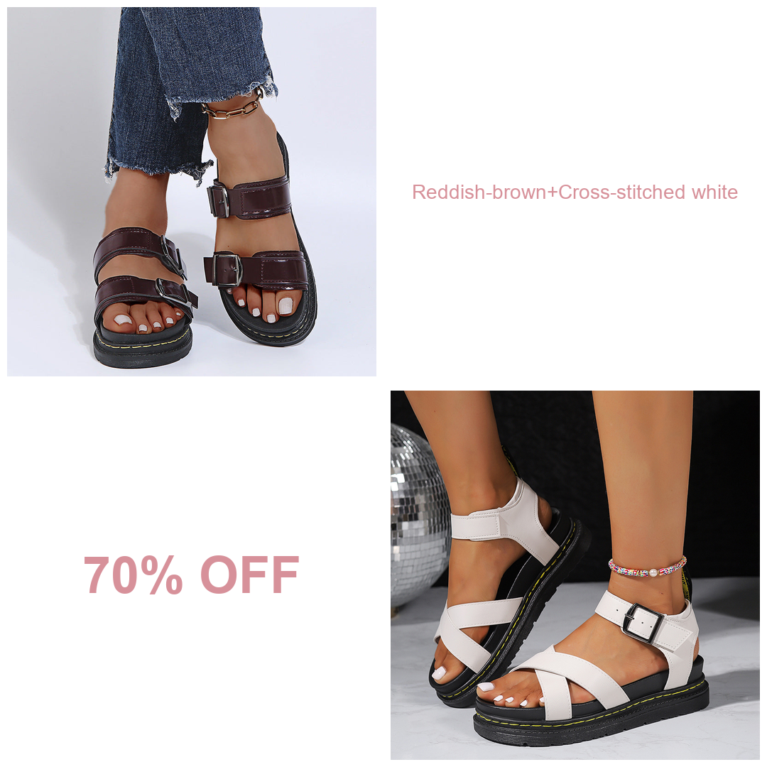 🔥BUY 2 (Reddish-brown+Cross-stitched white) 70% OFF