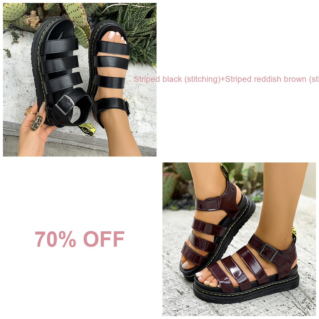 🔥BUY 2 (Striped black (stitching)+Striped reddish brown (stitching)) 70% OFF