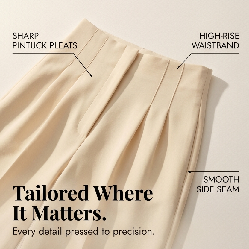 Women's Tailored Pleated Trousers