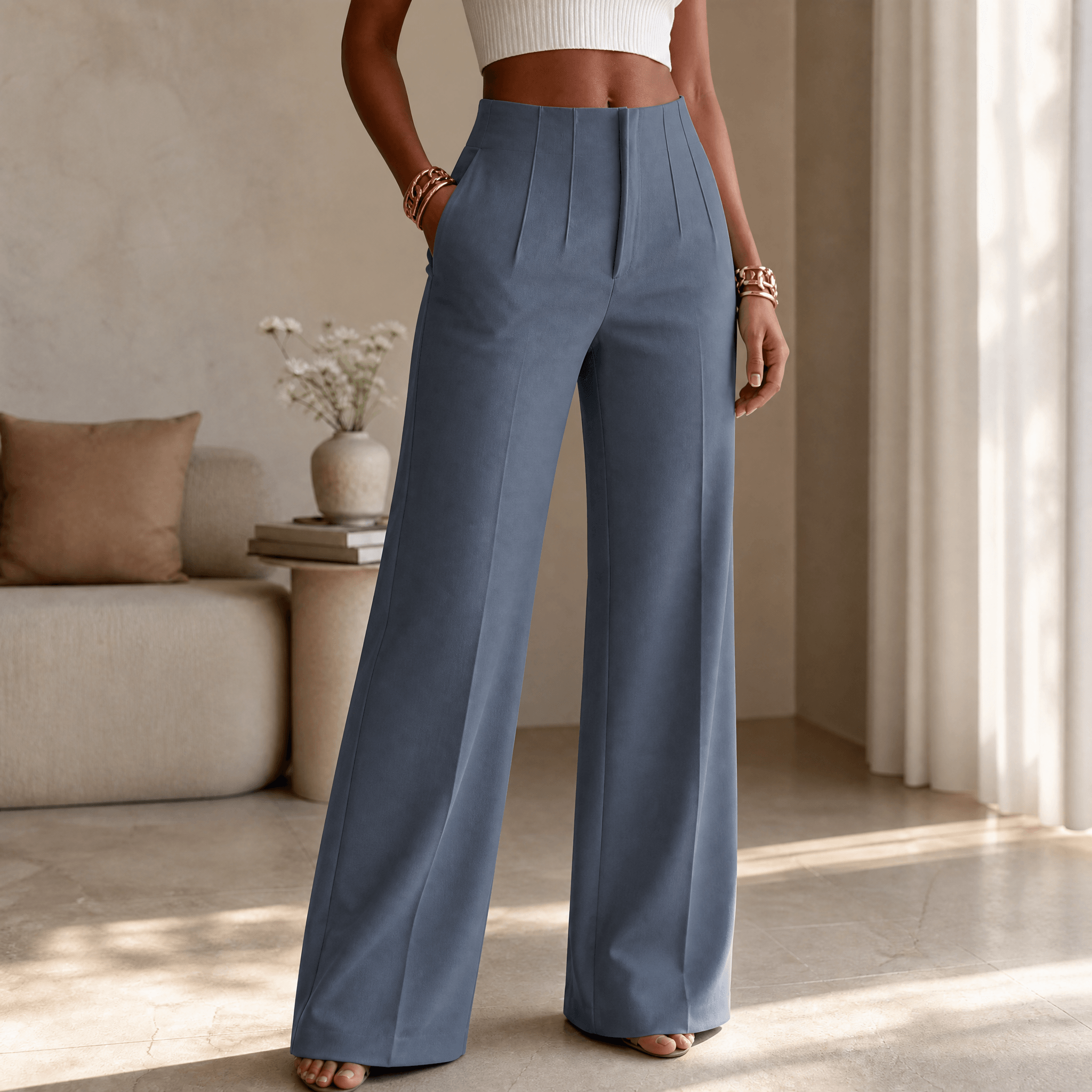 Women's Tailored Pleated Trousers