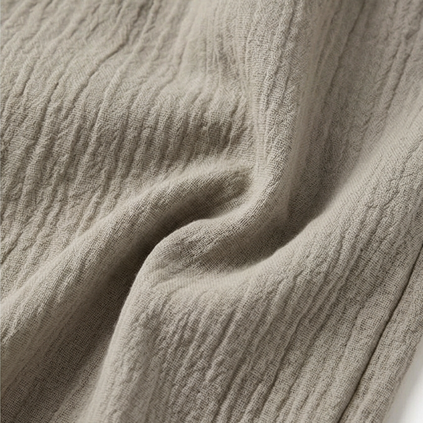Crinkle Textured Wide Leg Pants