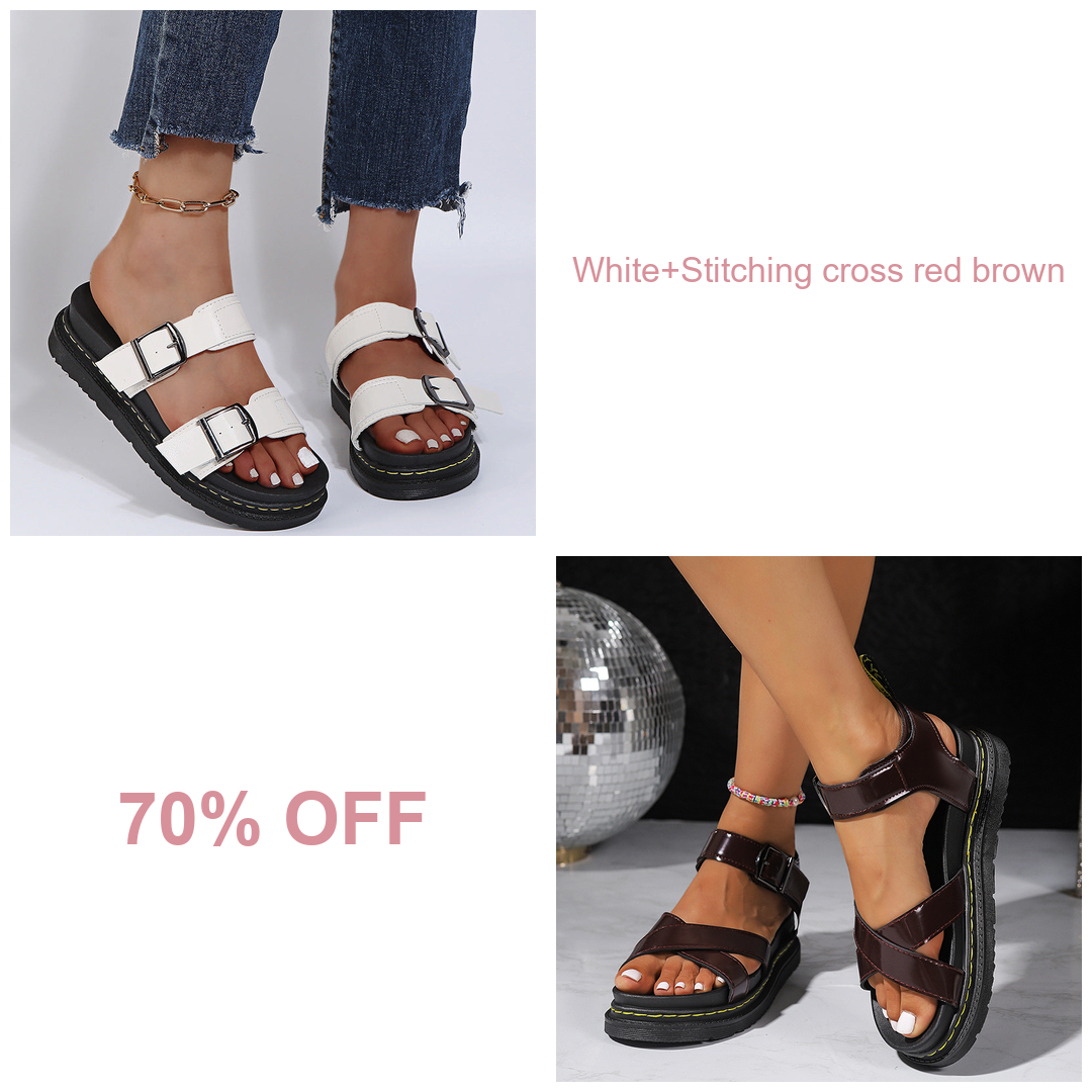 🔥BUY 2 (White+Stitching cross red brown) 70% OFF