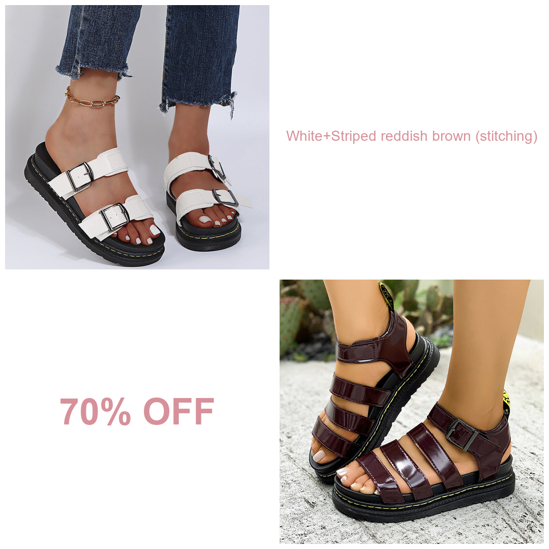 🔥BUY 2 (White+Striped reddish brown (stitching)) 70% OFF