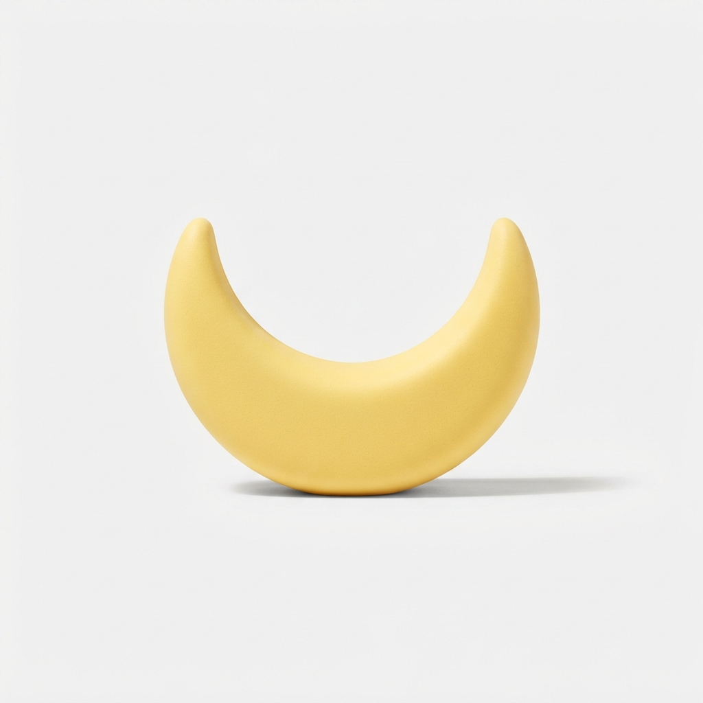 PuffyPal yellow crescent moon squishy