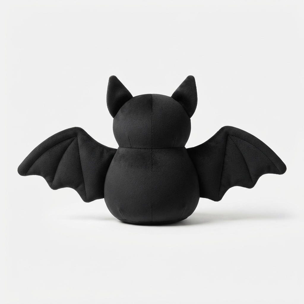 PuffyPal bat buddy black squishy plush