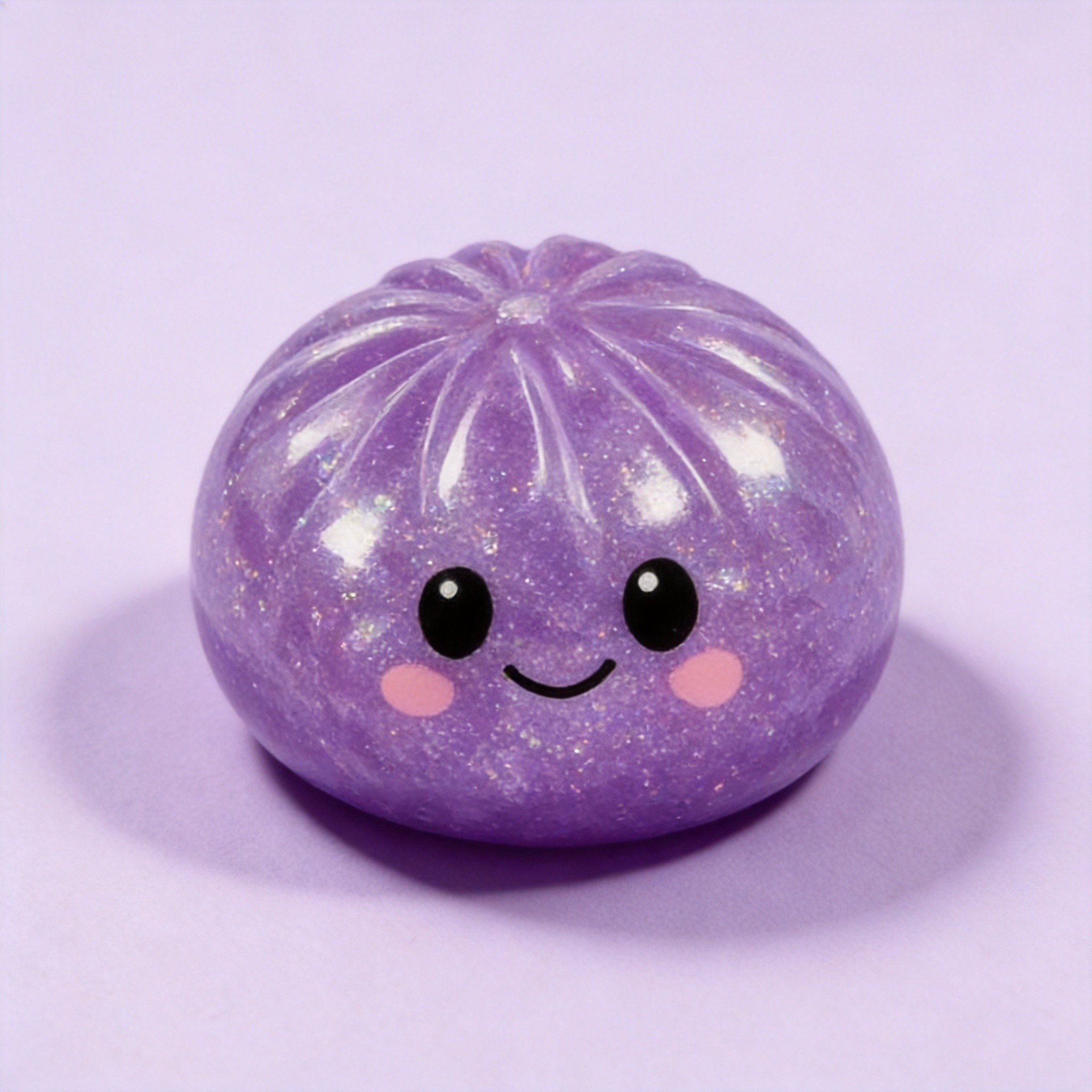 Halloween Purple Steamed Bun-Shaped Silicone Squeeze Toy 🫓
