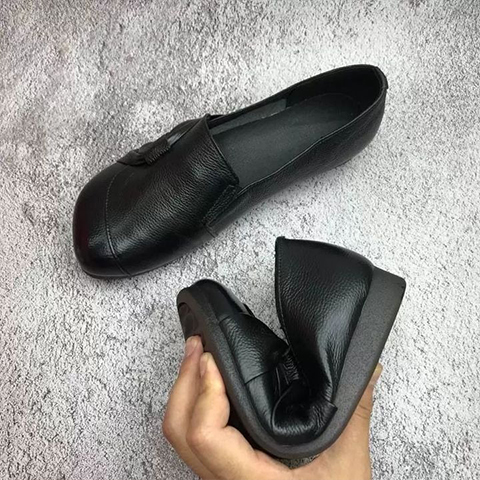 Women’s Leather Soft-soled Non-slip Shoes