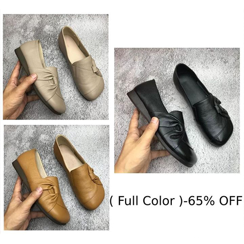 Women’s Leather Soft-soled Non-slip Shoes