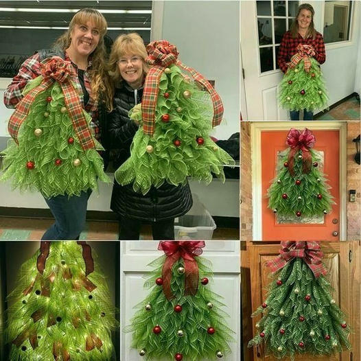 🔥Hot Sale 49% OFF -🎄 Christmas Tree Wreath for Front Door