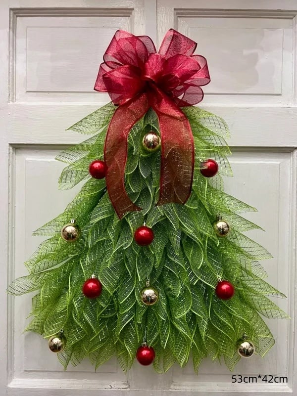 🔥Hot Sale 49% OFF -🎄 Christmas Tree Wreath for Front Door