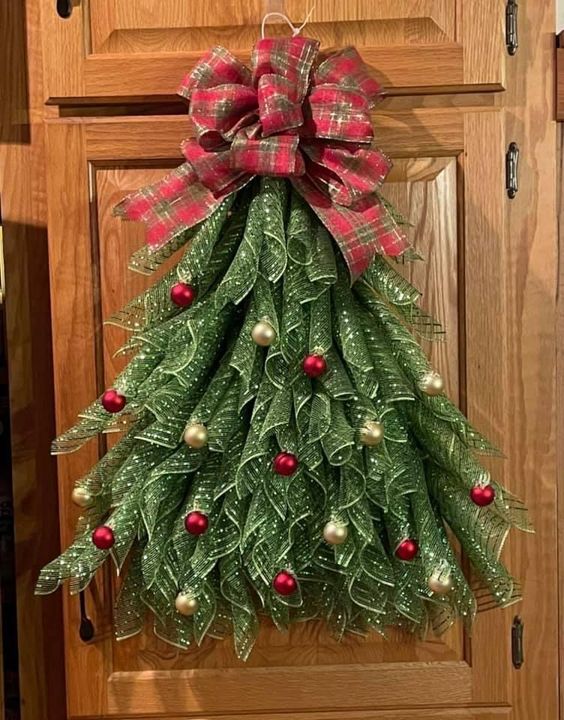 🔥Hot Sale 49% OFF -🎄 Christmas Tree Wreath for Front Door