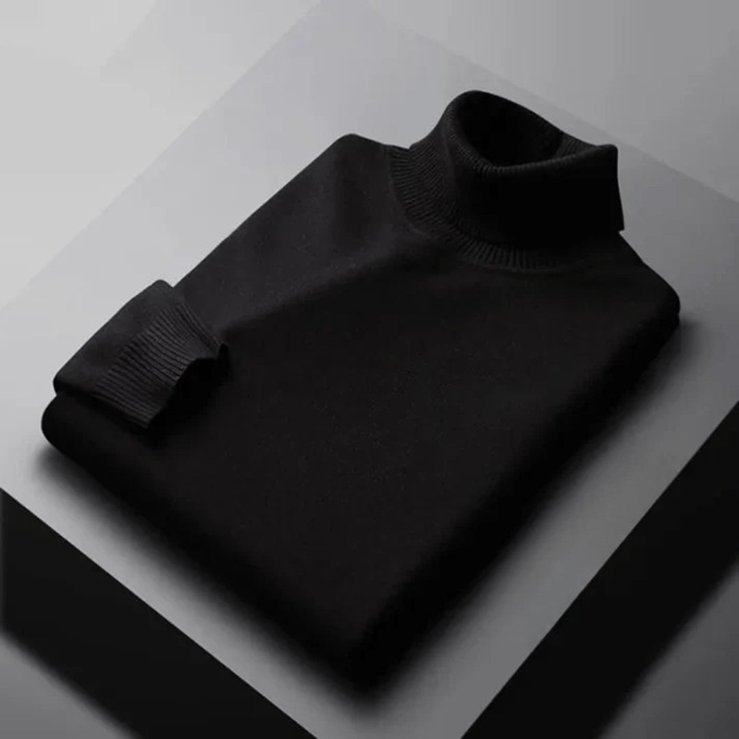 Cashmere Turtleneck in Gray