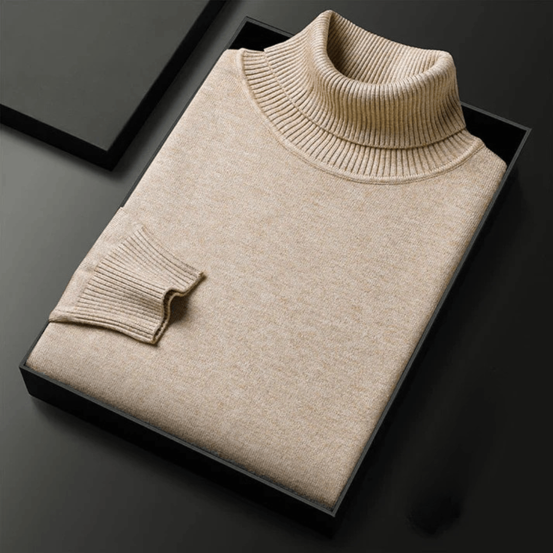 Cashmere Turtleneck in Orange