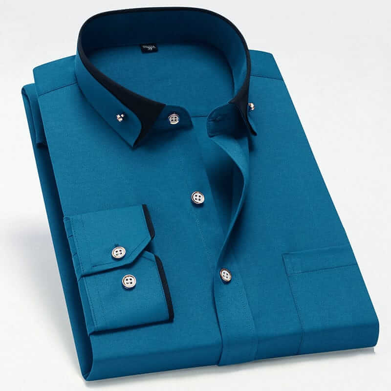 Alvin Dress Shirt in Turquoise