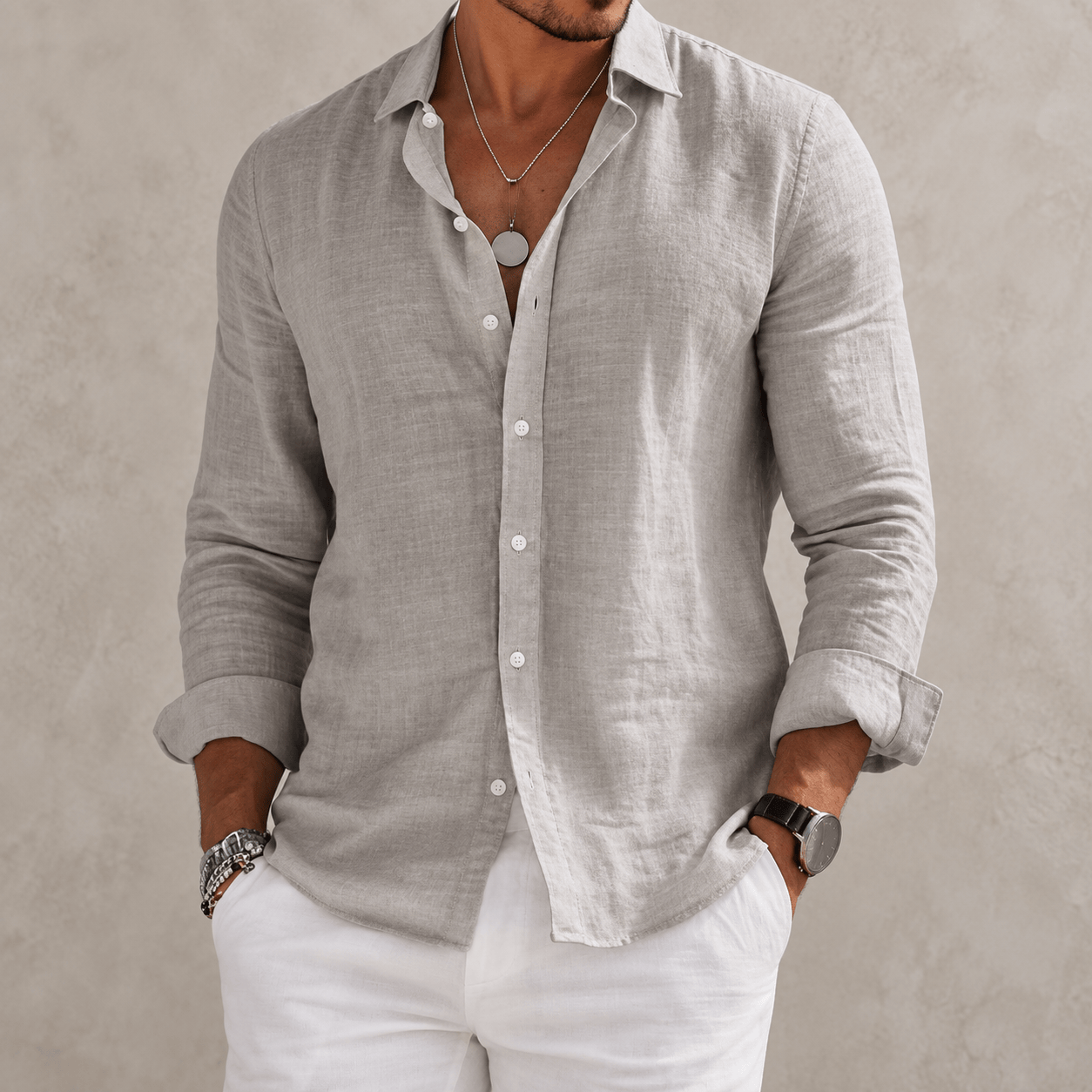 Etienne Shirt in Gray