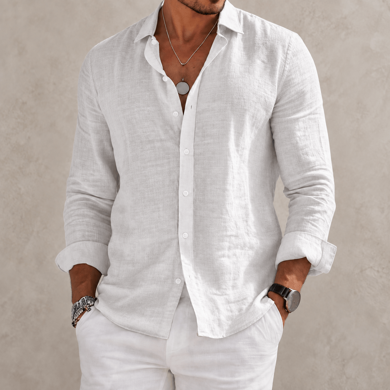 Andre Ferran Etienne Shirt in Crisp White