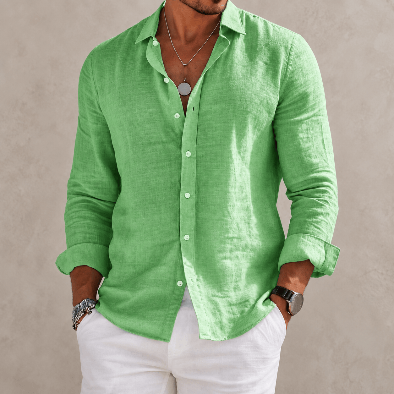 Etienne Shirt in Light Green