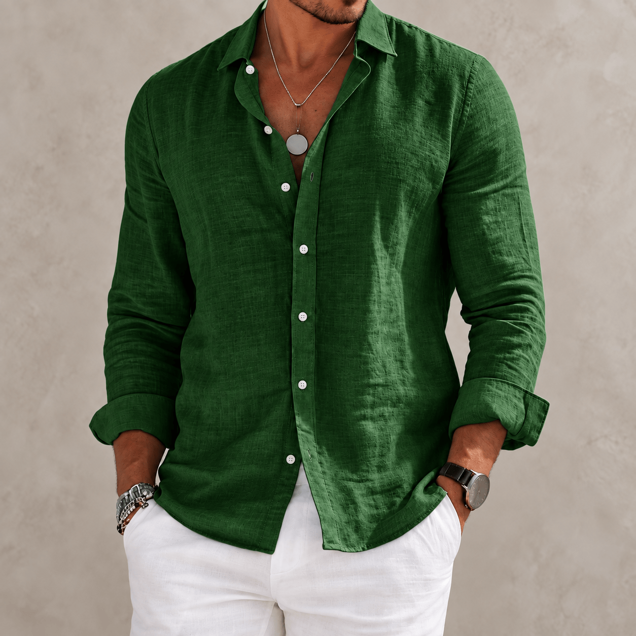 Etienne Shirt in Dark Green