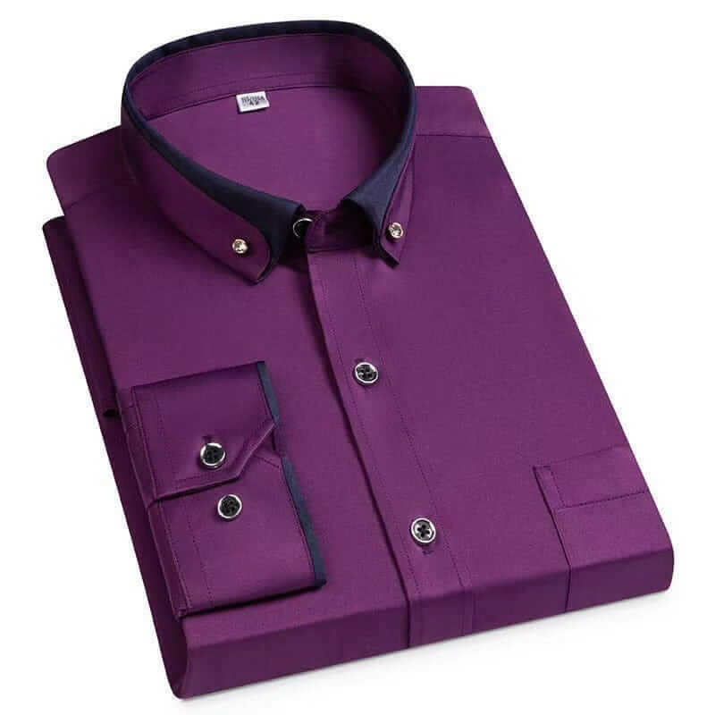 Alvin Dress Shirt in Purple