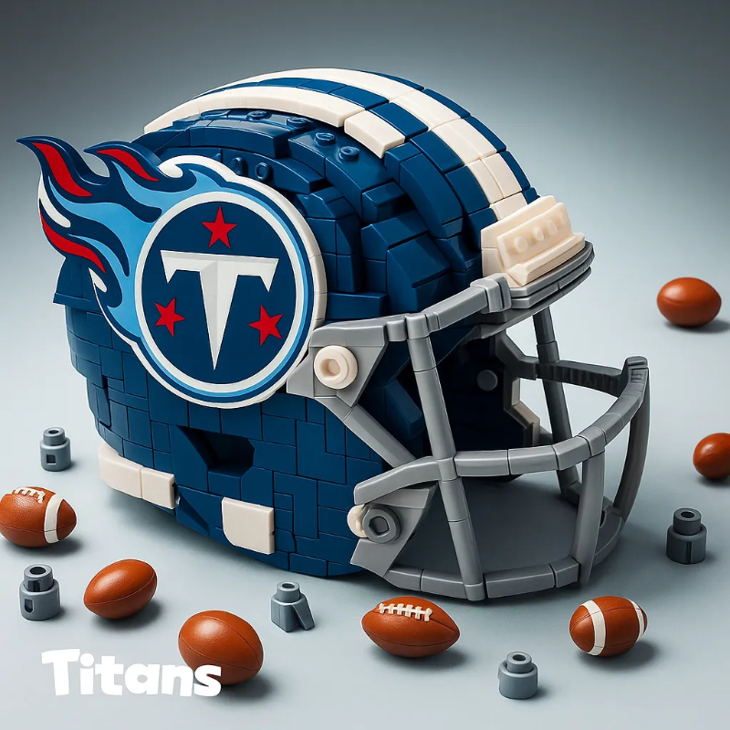 🔥 Last Day 49% OFF | 🏈Football Team Building Block Helmet