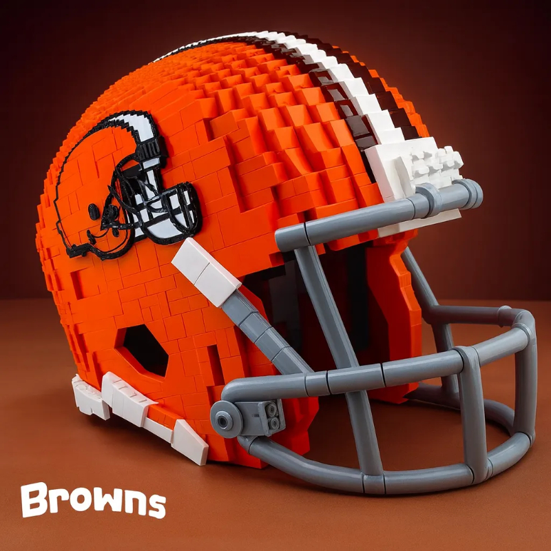 🔥 Last Day 49% OFF | 🏈Football Team Building Block Helmet