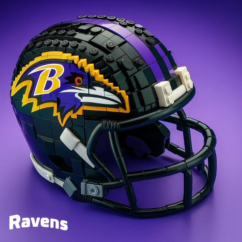 🔥 Last Day 49% OFF | 🏈Football Team Building Block Helmet