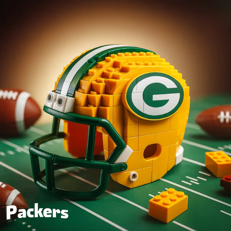🔥 Last Day 49% OFF | 🏈Football Team Building Block Helmet