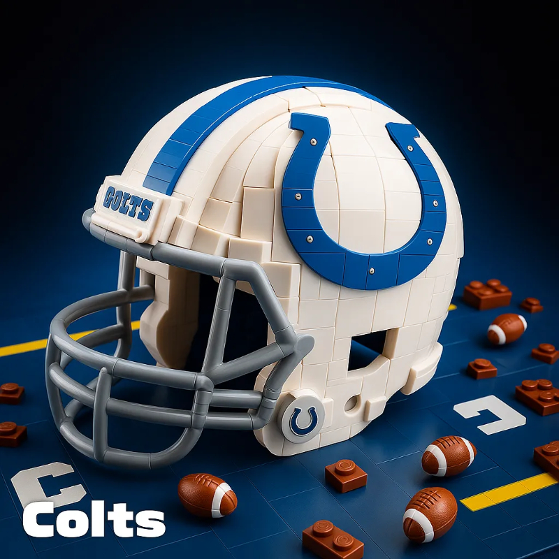 🔥 Last Day 49% OFF | 🏈Football Team Building Block Helmet