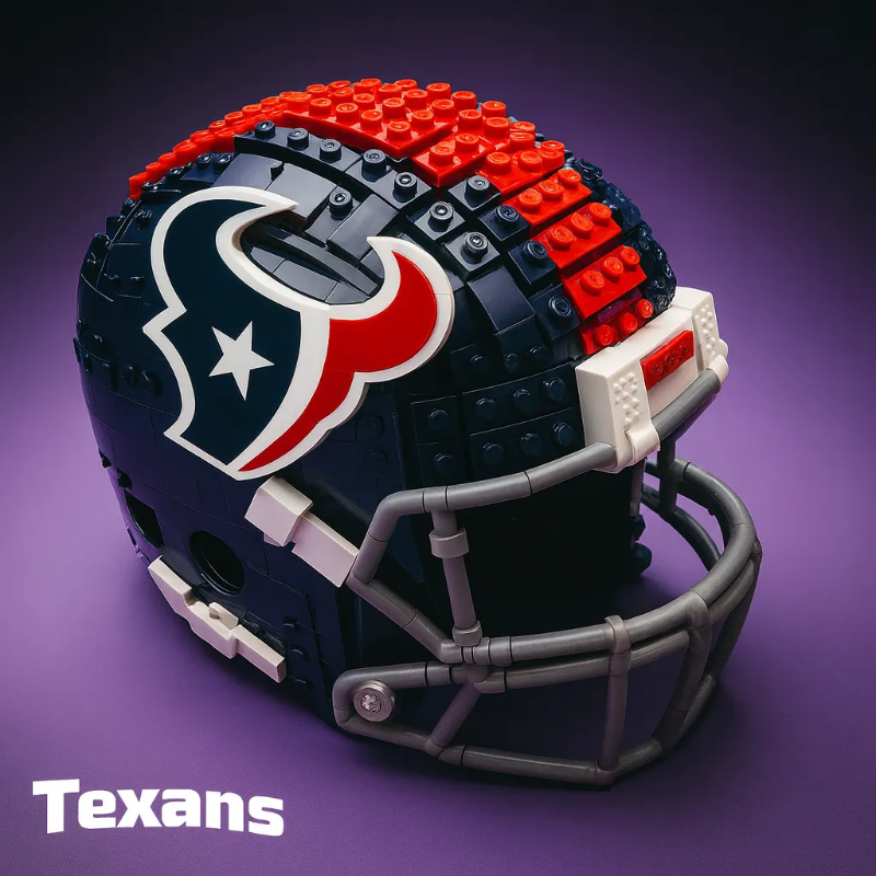 🔥 Last Day 49% OFF | 🏈Football Team Building Block Helmet