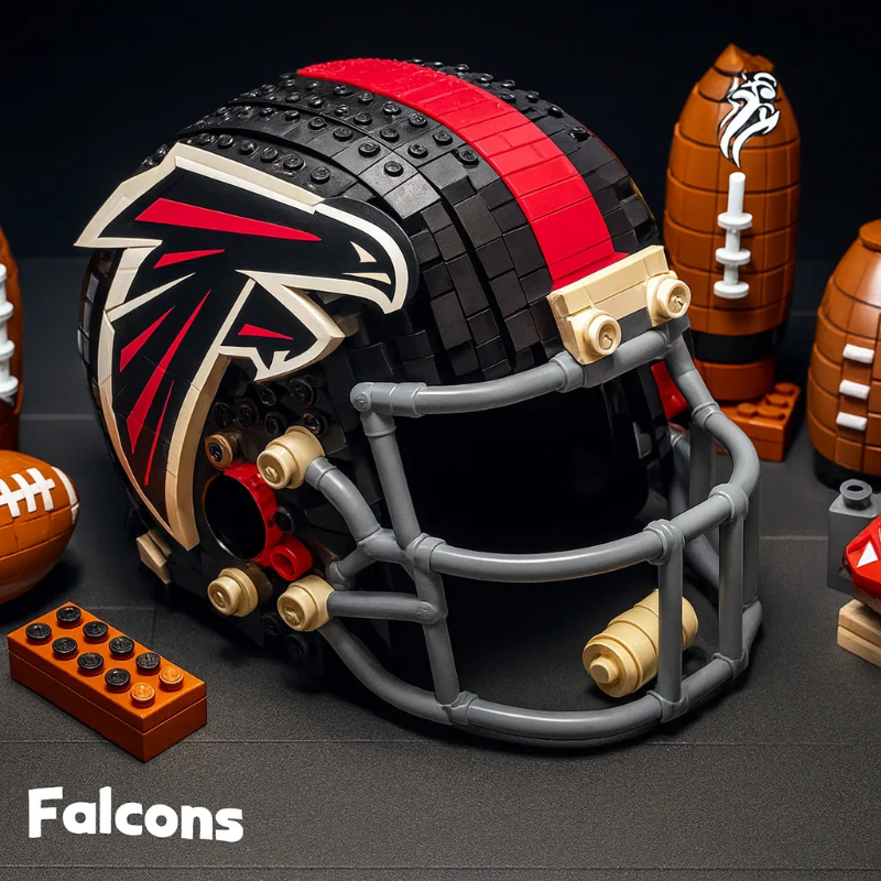 🔥 Last Day 49% OFF | 🏈Football Team Building Block Helmet