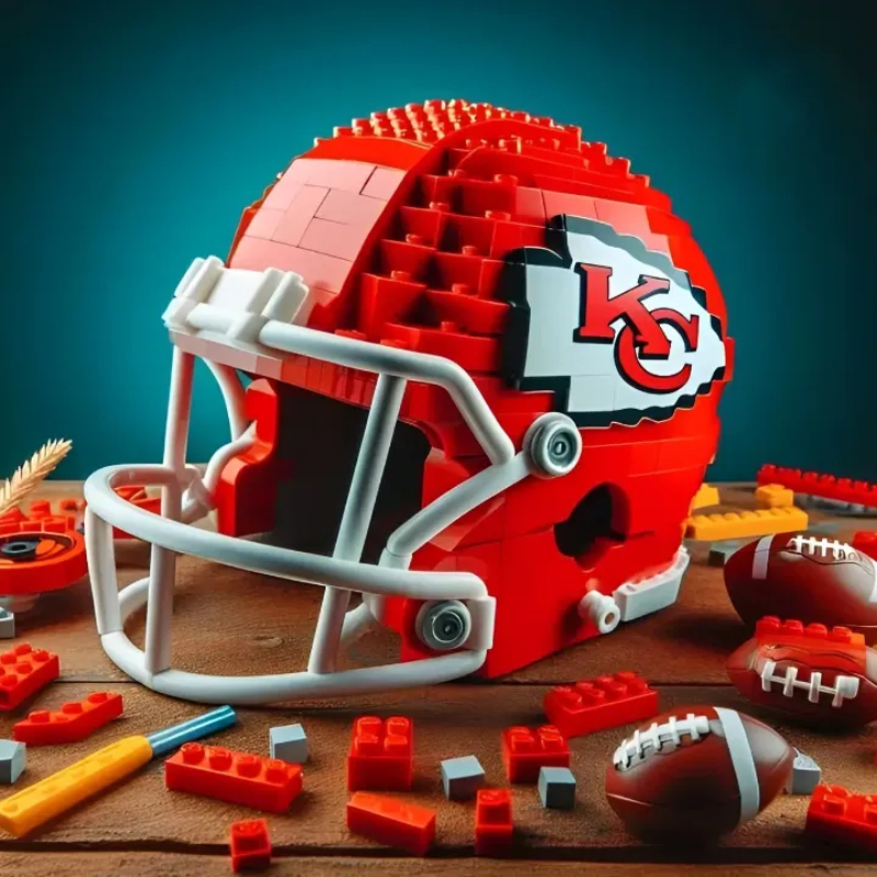 🔥 Last Day 49% OFF | 🏈Football Team Building Block Helmet
