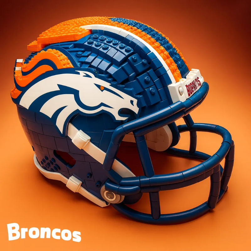 🔥 Last Day 49% OFF | 🏈Football Team Building Block Helmet