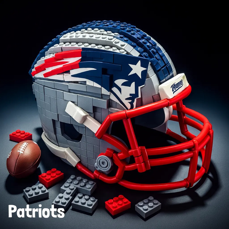🔥 Last Day 49% OFF | 🏈Football Team Building Block Helmet