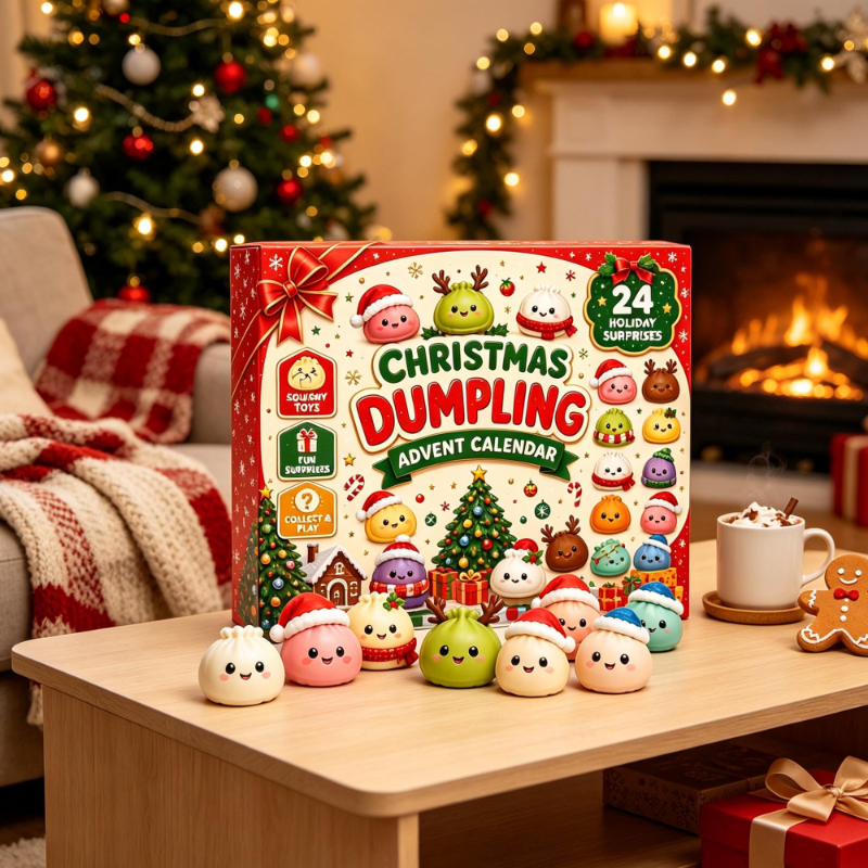 🎄Last Day🔥49% OFF| 🎄Christmas Dumpling Advent Calendar 2026 | 24 Days of Squishy Surprises🎁