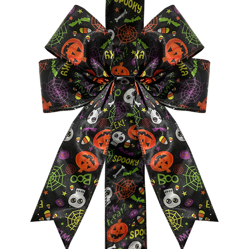 Light Up Halloween LED Bow Decoration