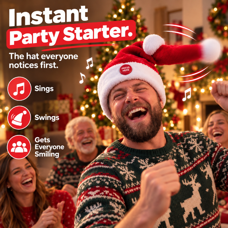 🎅 Singing & Dancing Santa Hat | The Christmas Hat That Steals The Whole Party