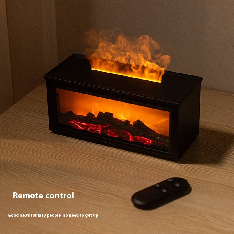 🔥Fireplace Effect Diffuser 🎄 | Christmas Cozy Home Decor, Simulated Flame Aroma Humidifier