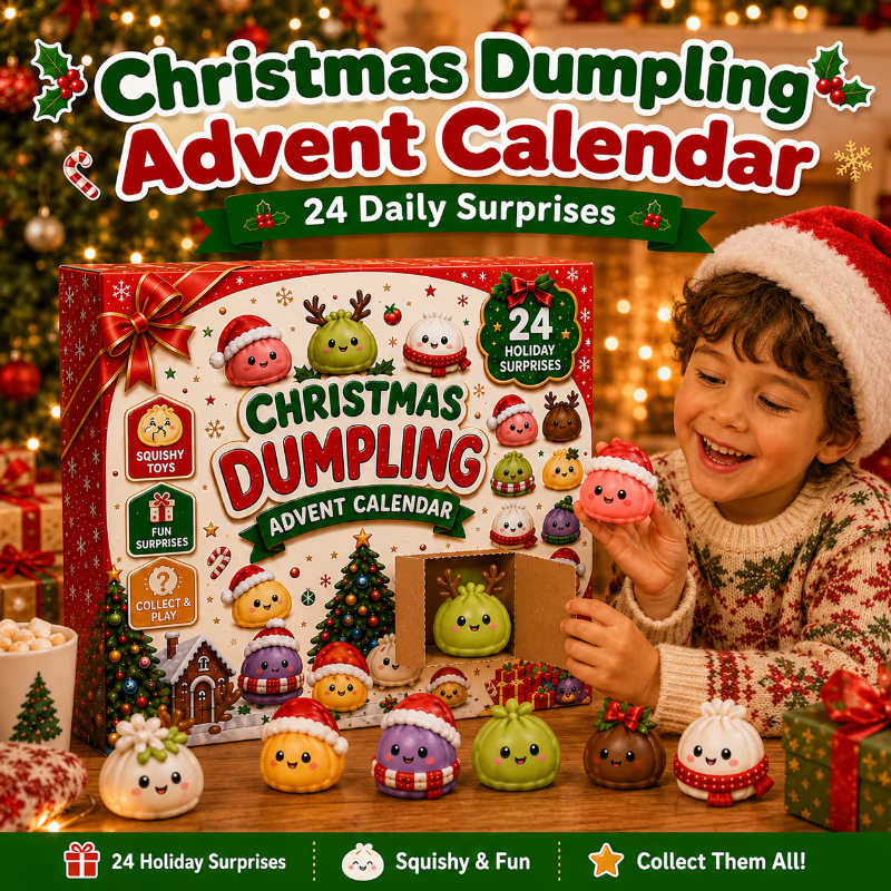 🎄Last Day🔥49% OFF| 🎄Christmas Dumpling Advent Calendar 2026 | 24 Days of Squishy Surprises🎁