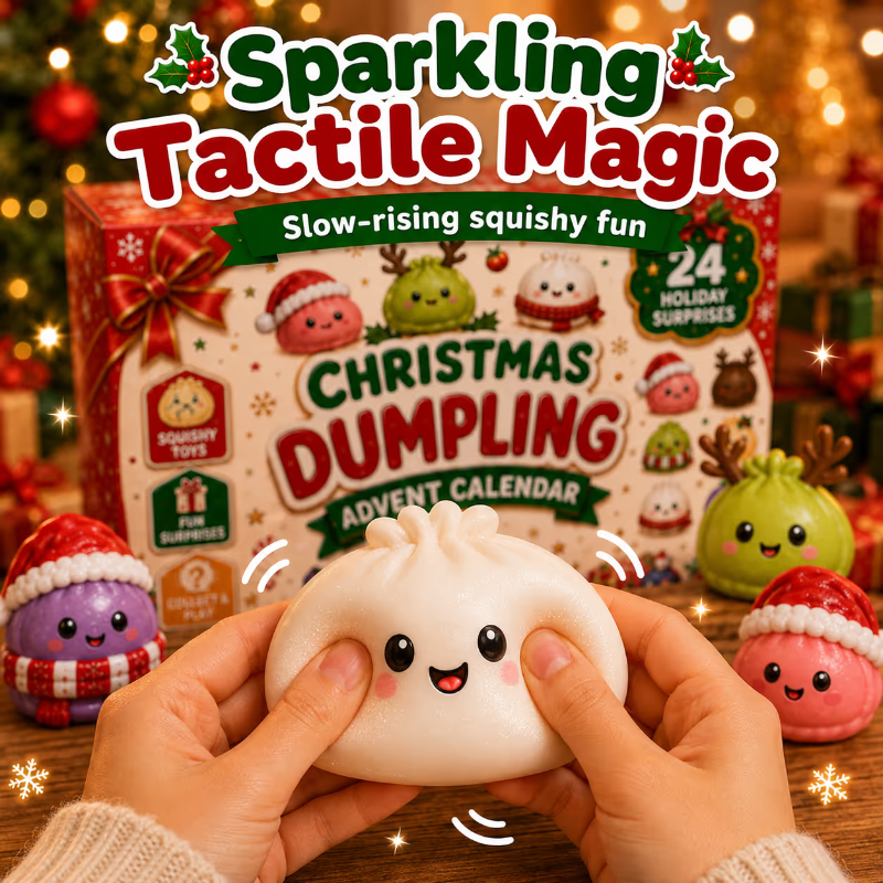 🎄Last Day🔥49% OFF| 🎄Christmas Dumpling Advent Calendar 2026 | 24 Days of Squishy Surprises🎁