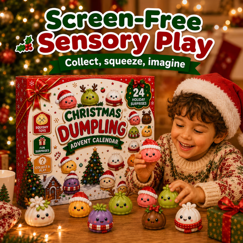 🎄Last Day🔥49% OFF| 🎄Christmas Dumpling Advent Calendar 2026 | 24 Days of Squishy Surprises🎁