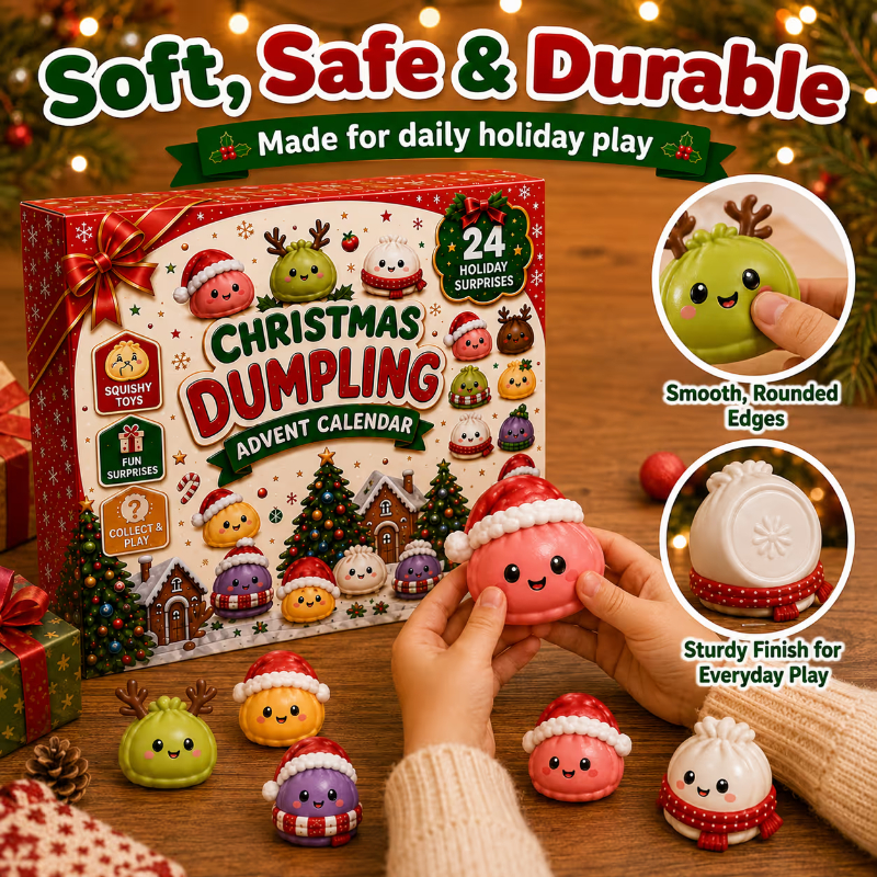 🎄Last Day🔥49% OFF| 🎄Christmas Dumpling Advent Calendar 2026 | 24 Days of Squishy Surprises🎁