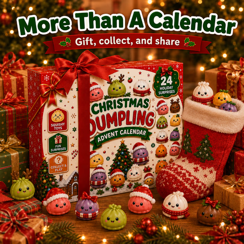 🎄Last Day🔥49% OFF| 🎄Christmas Dumpling Advent Calendar 2026 | 24 Days of Squishy Surprises🎁