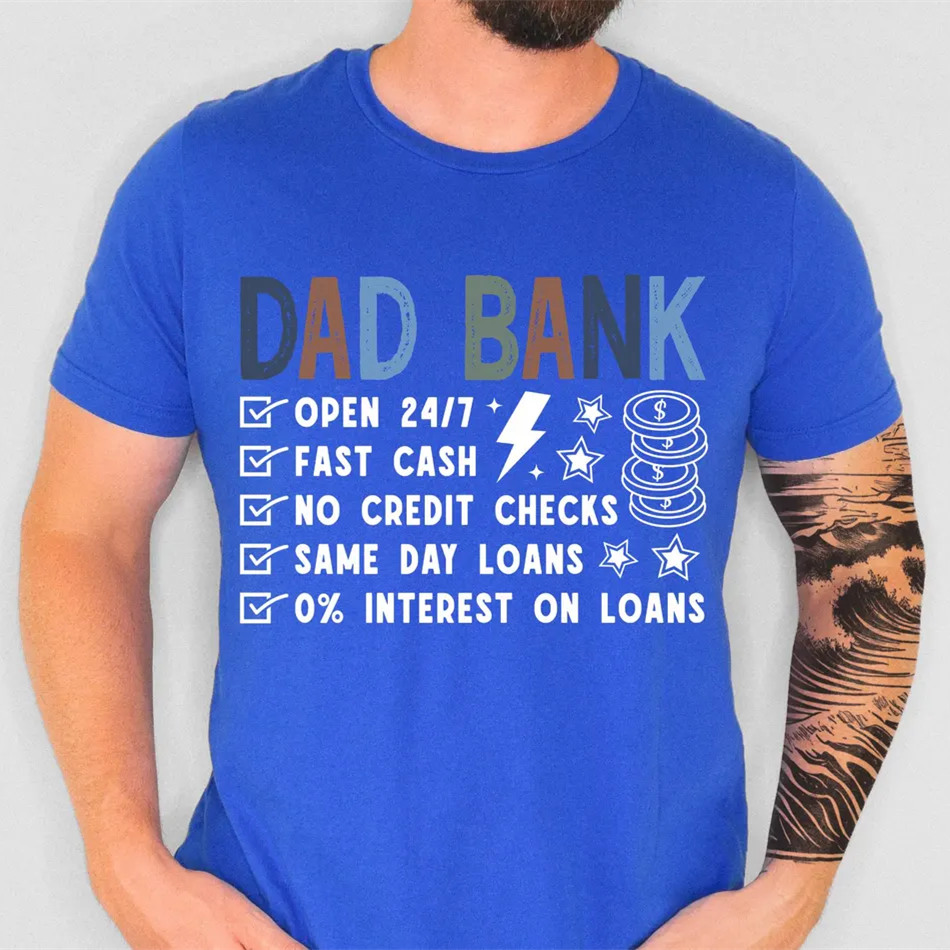 Funny Dad Shirt Dad Bank Shirt For Fathers Day Gift