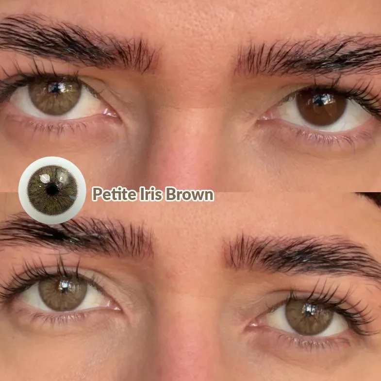 MYEYEBB Petite Iris Brown Prescription Colored Contact Lenses