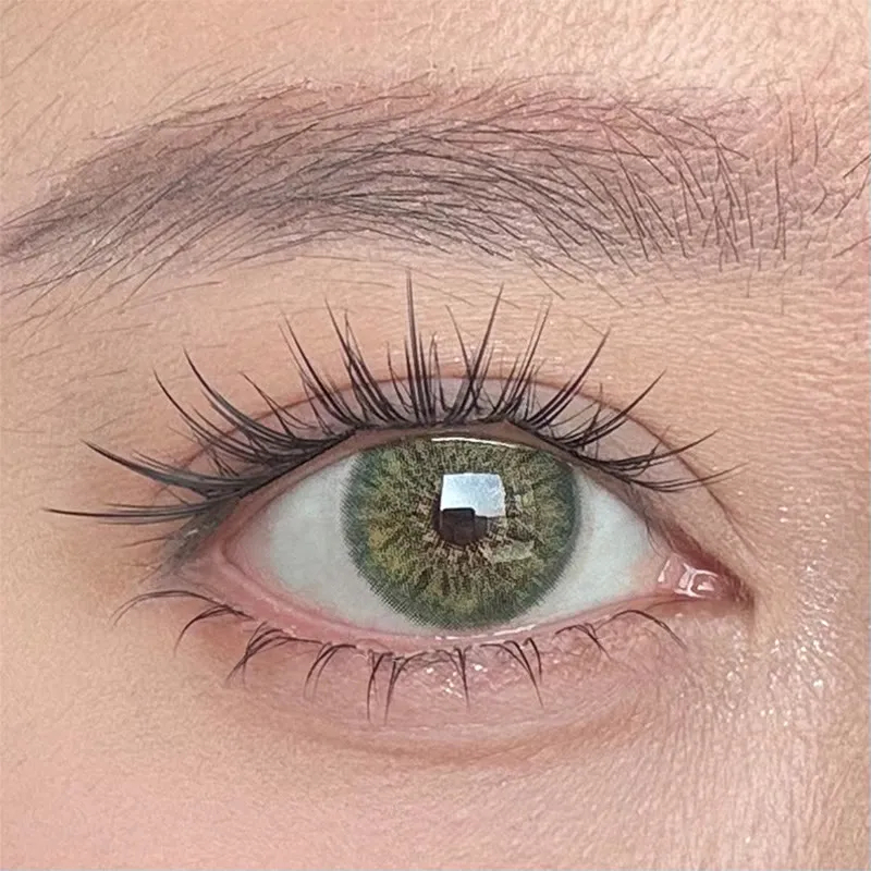 MYEYEBB Petite Iris Green Prescription Colored Contact Lenses
